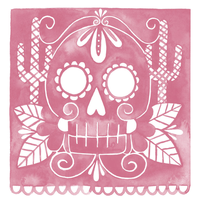 Dia De Fiesta IV - Wrapped Canvas Print, 76cm H x 76cm W
