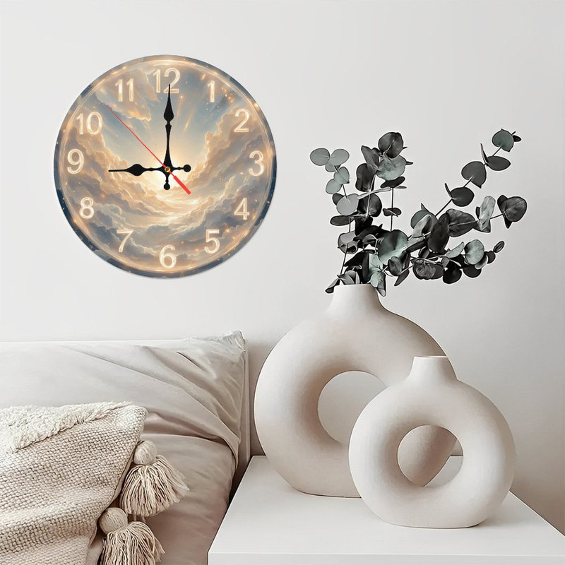 Horloge murale Sunrise Cloudscape Home Decor