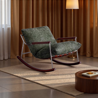 Chaise berçante moderne de luxe simple.