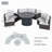Areefa 9-Piece Wicker Outdoor Conversation Set with Fire Pit Table