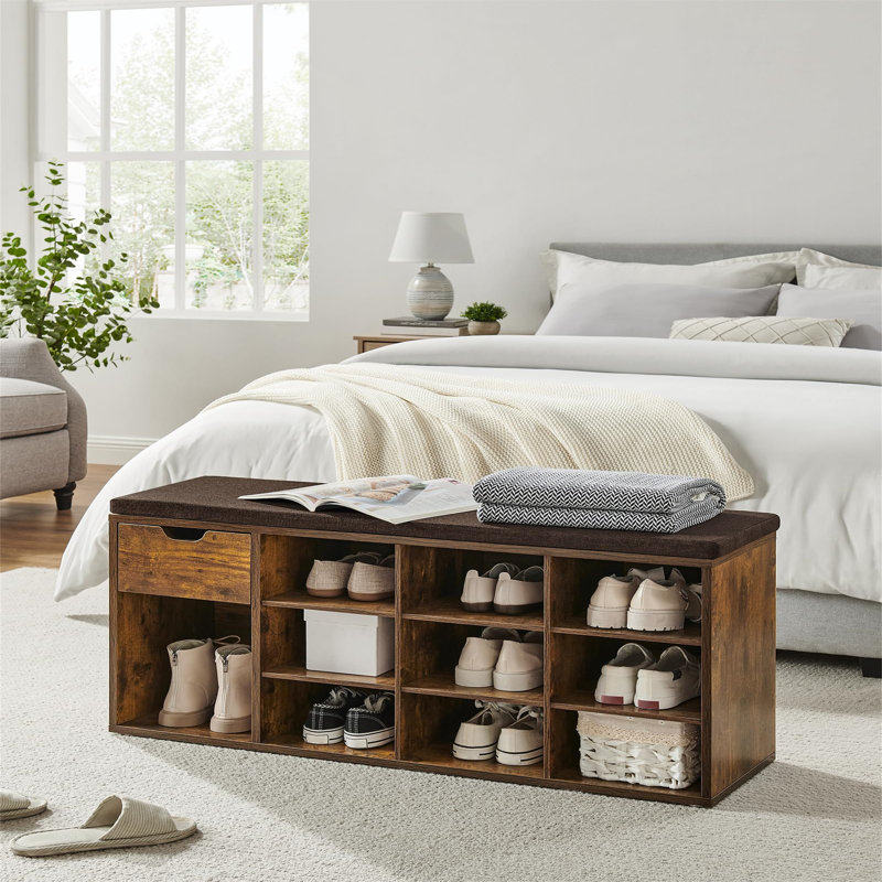 10 Pair Shoe Storage Bench