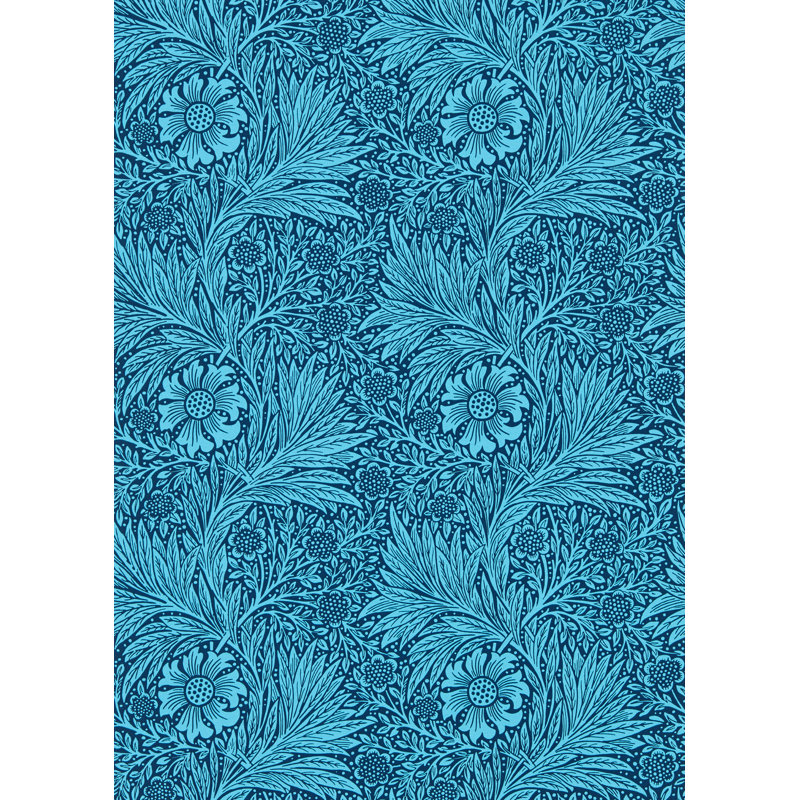 Marigold Wallpaper, Navy