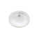 White 50 Ceramic Oval Undermount Bathroom Sink with Overflow