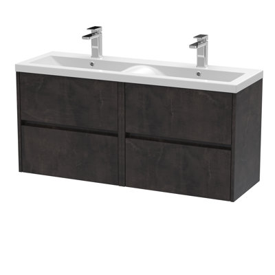 Havana 1205 mm Double Vanity with Drop In Basin