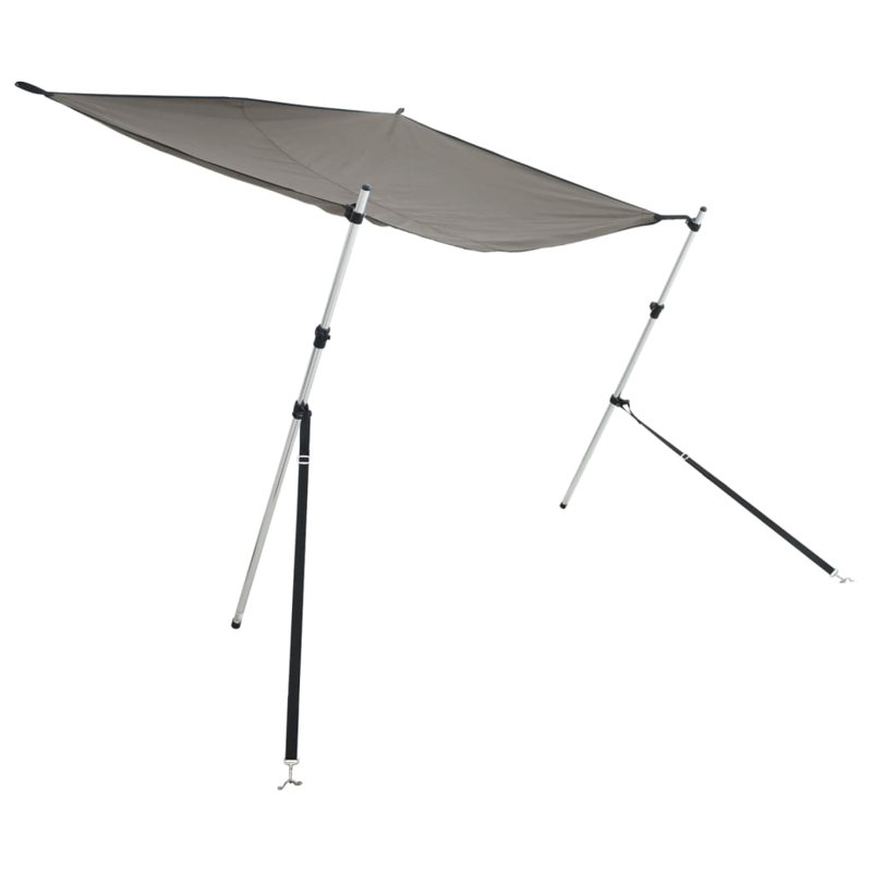 Extension de l'abat-jour en T Vidaxl bleu marine 66,9 x 81,9 x (45,3-72,0), H 72 po x l 66,9 po x P 81,9 po, Anthracite