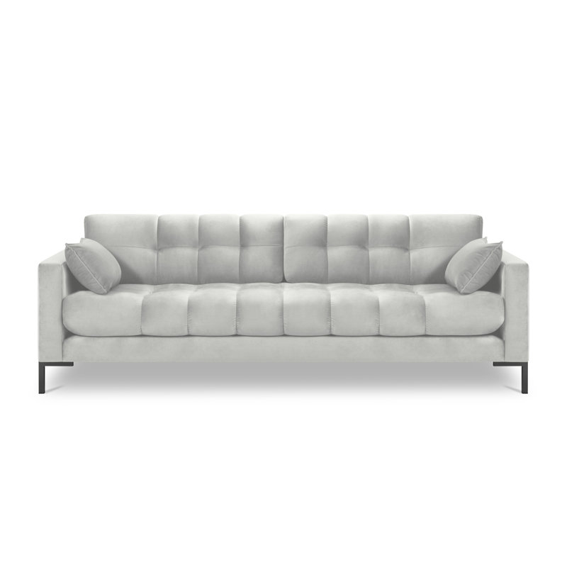 Adoraim 4 Seater Sofa, Silver, Black