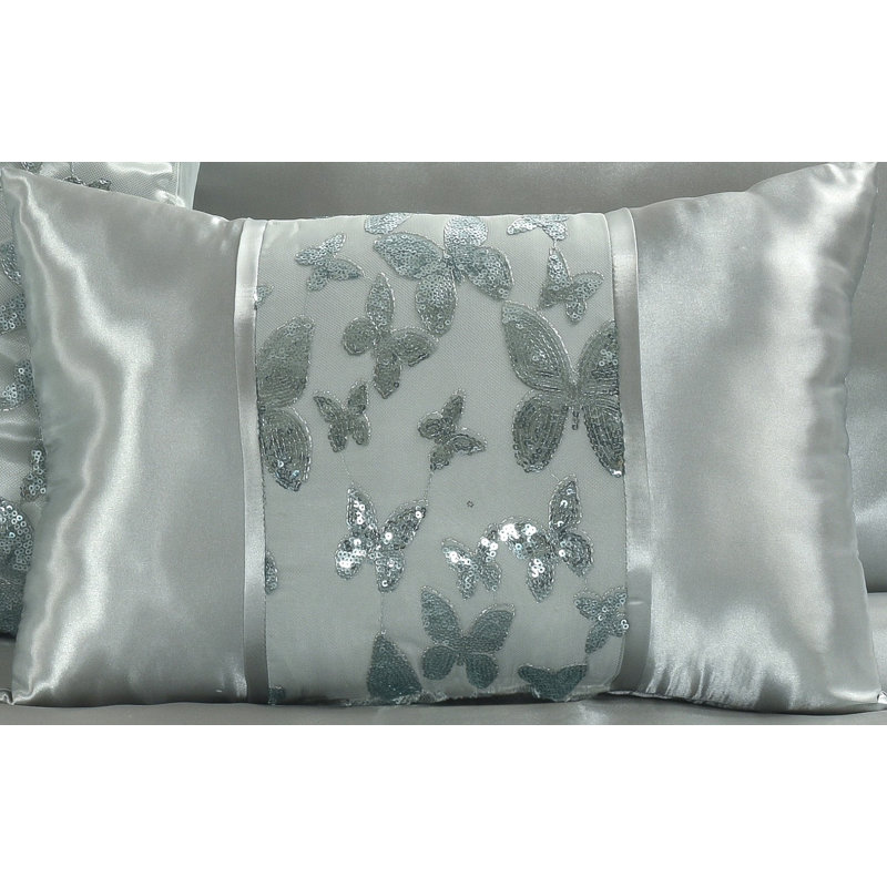 NZ Duvet Cover Set with Pillowcases, Super King, Silver