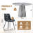 45'' Round Dining Table Set With 4/6 Upholstered Chairs-1519717169-1519717182