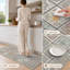 Tapis de cuisine lavables antidérapants à carreaux géométriques