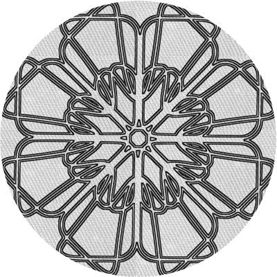 Tapis zone grise à motifs