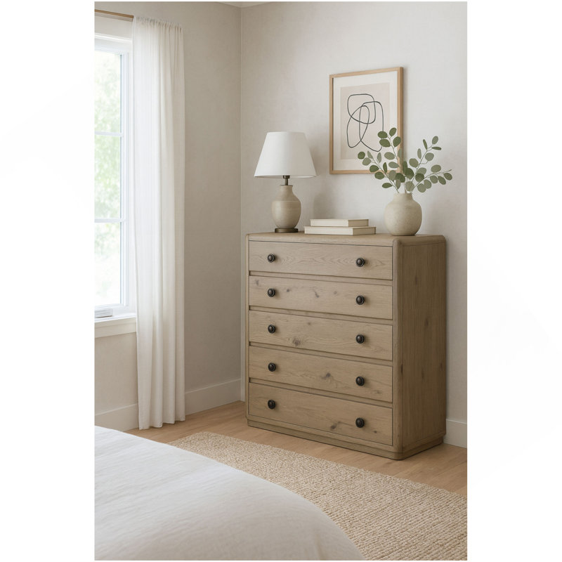 Commode en chêne noueux anglais