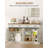 Coffee Bar Cabinet with Drawer, 55.1" Buffet Cabinet with Storage, Modern Farmhouse Sideboard Cabinets with Doors & Adjustable Shelves, Kitchen Storage Cabinets for Dining Room, White Brown-435088381