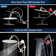 12" Rainfall Shower Head With 16" Upgrade Adjustable Extension Arm
