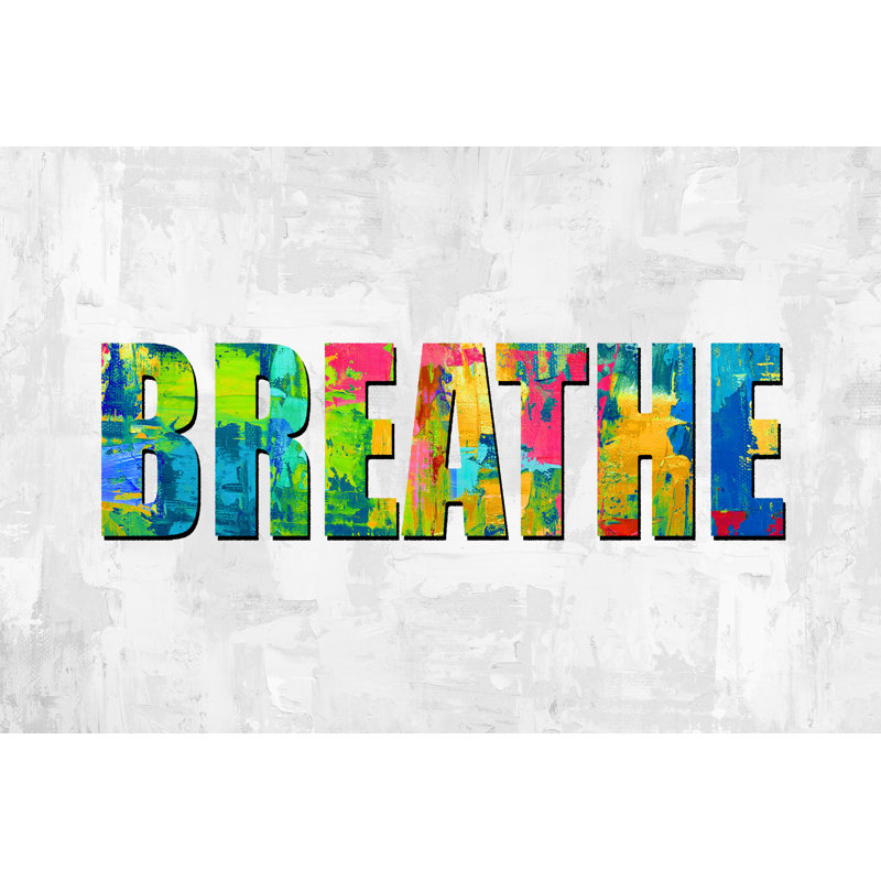 Breathe Rainbow by Jamie MacDowell - Wrapped Canvas Print,  30cm H  x 46cm W 