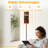  68.5" Standing Floor Lamp Traditional african fabric wild animal Dimmable Metal Pole Lamp with Linen Lampshade LED Bulb Included