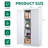 Metal Garage Storage Cabinet, Tool Locking Cabinet With Doors And 3 Adjustable Shelves