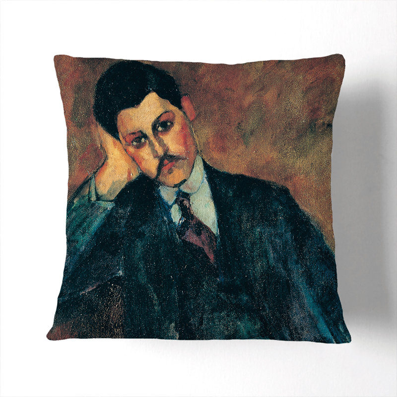 Jean Alexandre Square Throw Cushion, 40cm H x 40cm W x 15cm D