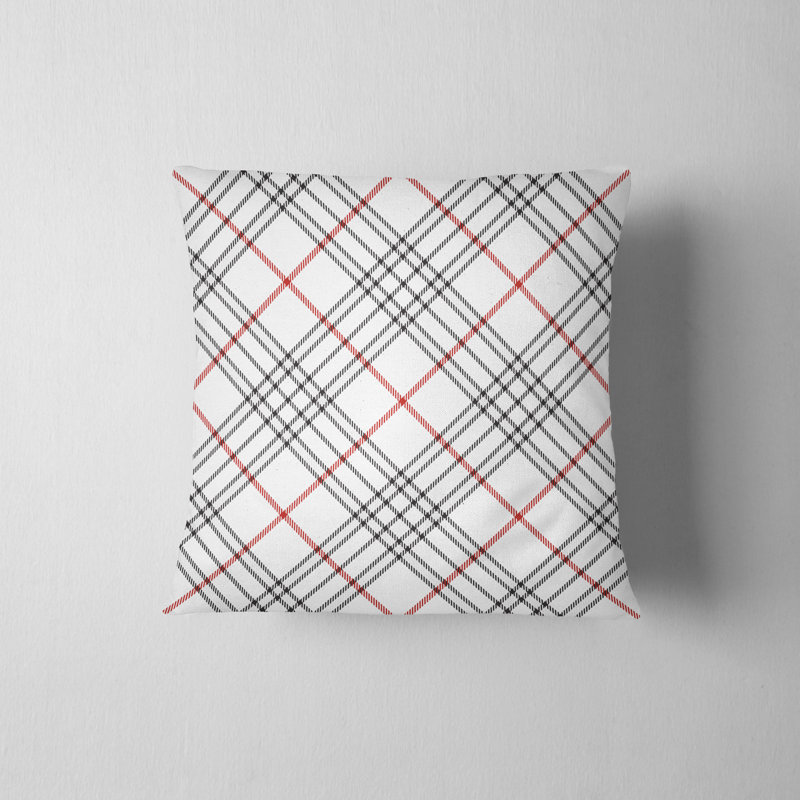 Housse de coussin Kelly Tartan Holiday, H 16 po x l 16 po