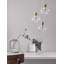 3 - Light Brass Gold Cluster Pendant