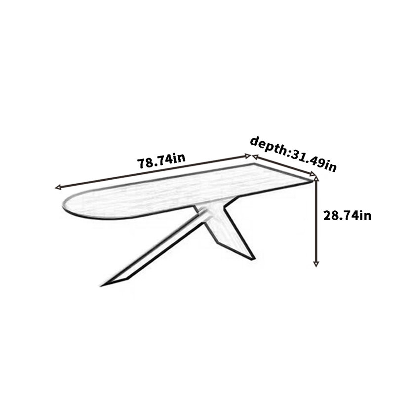 Omorinsola, H 28,74 po x L 78,74 po x l 31,49 po