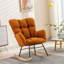 Fauteuil à bascule rembourré et rembourré Modern-1647574185