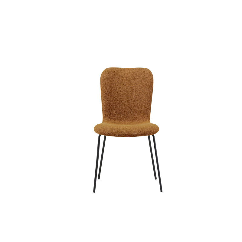Andrin Polyester Blend Upholstered Side Chair, Tan