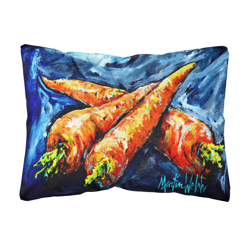 Multicolor Graphic Print Rectangular Indoor/Outdoor Pillow