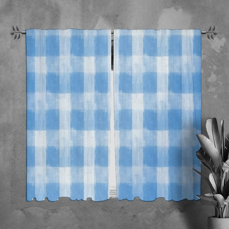 Paire de rideaux obscurcissant Naariah, L 20 po x L 82 po, Bleu