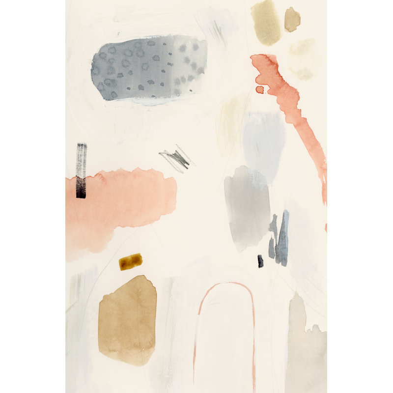 Poco I by Victoria Barnes - Wrapped Canvas Painting, Black Floater Framed, 46cm H x 30cm W