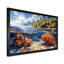 Impression d'art mural brun et bleu grande barrière de corail III - corail-898805430-898805388
