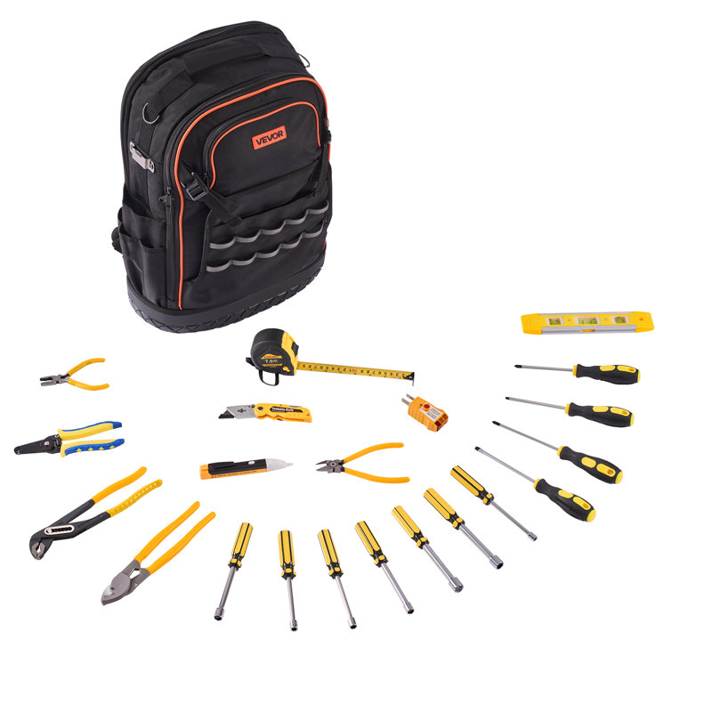 Sac à dos pour outils avec outils 65 poches