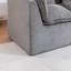 Canapé d'angle modulaire surdimensionné Cloud Couch de 190 cm de largeur, canapé True Relax Comfy avec assise large et profonde, en tissu gaufré, 2 places.