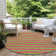 Washable Striped Indoor / Outdoor Rug