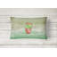 Coussin lombaire frabic en aquarelle cactus