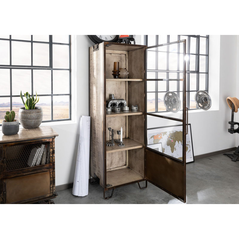 Heavy Industry Curio Cabinet, Brown