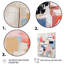 Missing you abstrait bleu et rouge - peinture abstraite murale, salon-595923260-595923256