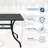 Square Outdoor Bistro Table Umbrella Hole , 36.42 " W 36.42 " D
