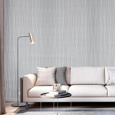 Alyria 10m x 53cm Non-Woven Textured Wallpaper Roll