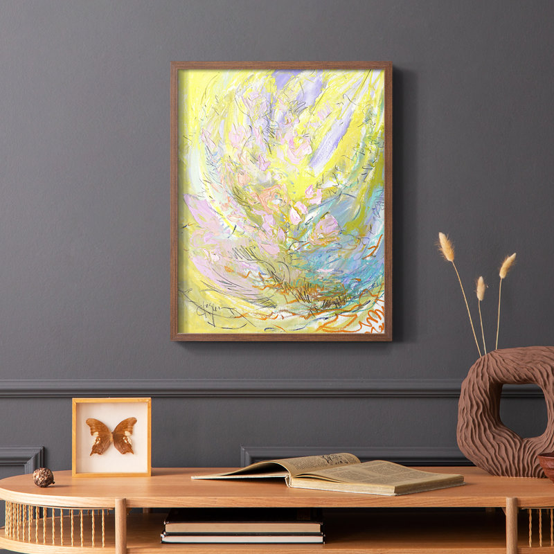 «Approche de l'équinoxe», reproduction encadrée - bois massif, H 10 po x l 8 po, Brun