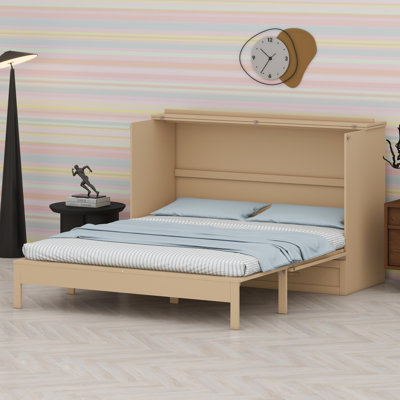 Murphy Bed with Integrated Drawer Storage System