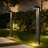 19'' H LED Black Aluminum 4000K Outdoor Pathway Light with Etched Frosted Glass