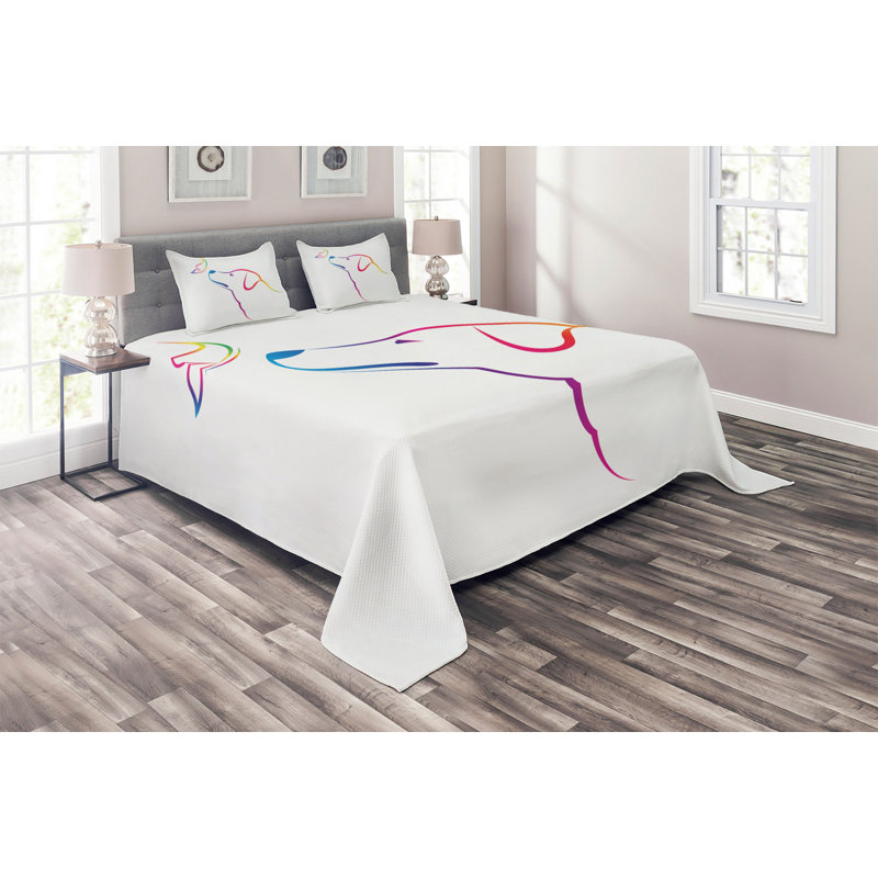 Dog Farmhouse / Country Polyester Coverlet