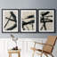 «Lines Crossed I», ensemble de 3 cadres photo-1038429642-1038429645