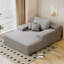 Chaise longue, méridienne surdimensionnée, canapé-lit rembourré, canapé-lit, chaises de lecture, canapés moelleux en fausse fourrure, canapés pour le salon, gris-2093501042