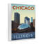 Giclée encadrée de Chicago Bean Landmark, design par Victoria Barnes-1188896954-1188896955