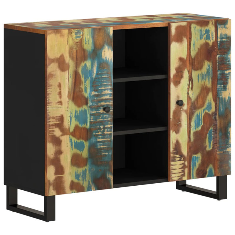 Lorrainne 90cm Solid Wood Sideboard, Reclaimed Wood