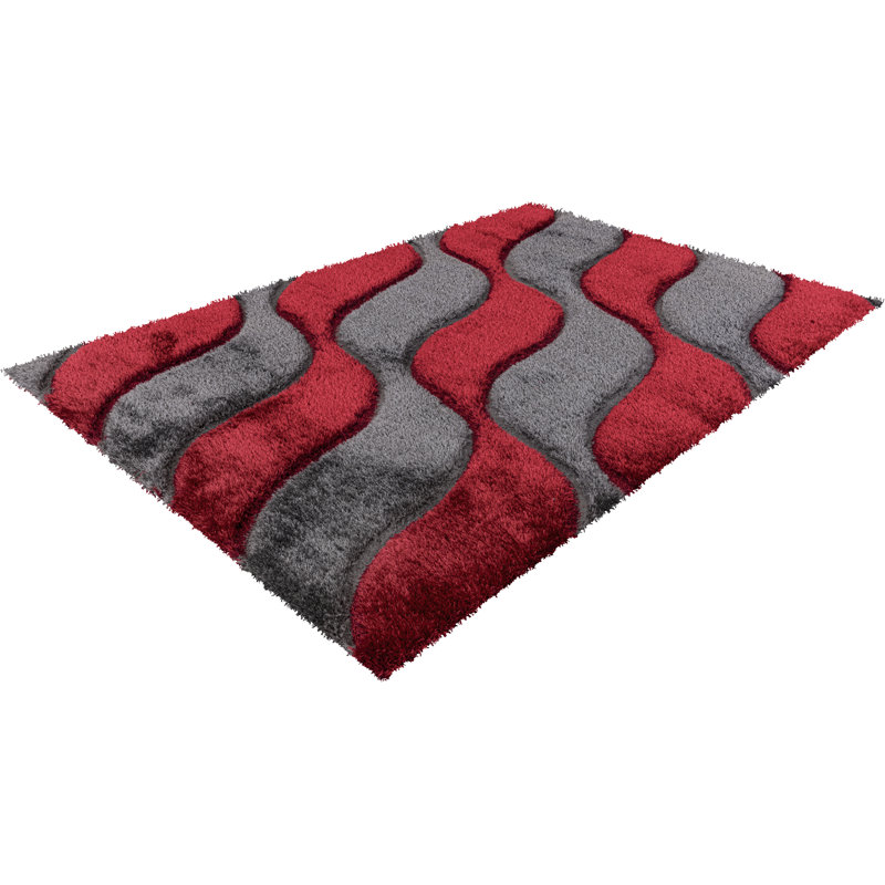 Geometric Machine Tufted Shag 120cm X 170cm Indoor / Outdoor Area Rug