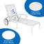 Chaise longue d'extérieur en métal Dashani-603887968