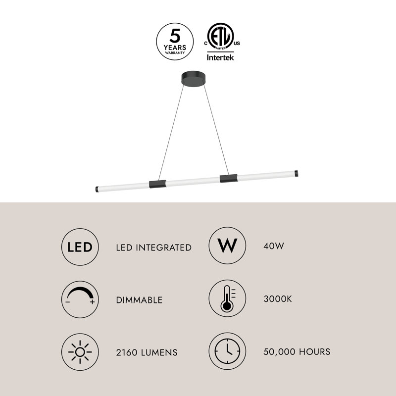Akari 1 - Light LED Pendant, Black