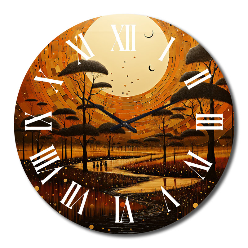Horloge murale en métal, Très grand